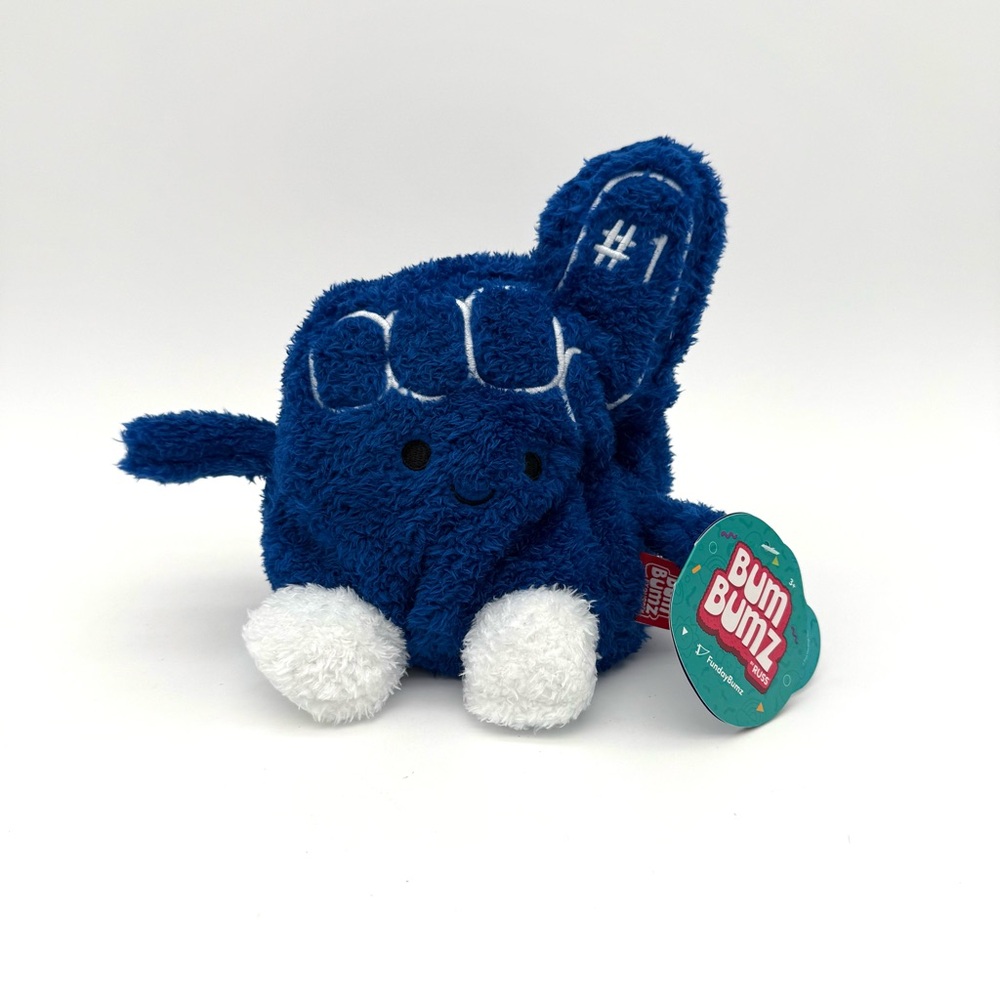✌️ Fannie 🥇 the Finge NWT New Retro Bum Bumz  Plush Bean 7.5" Kelly Toy Beaded